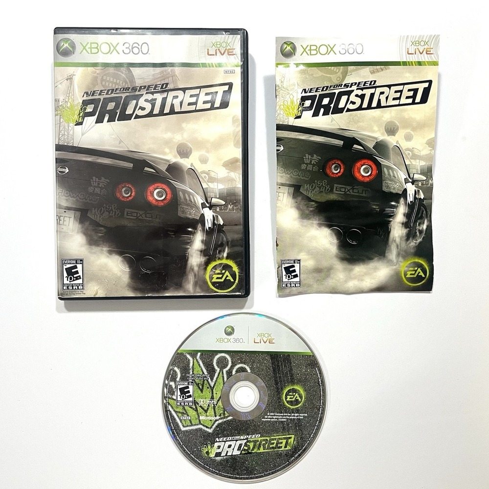 Need for Speed: Prostreet (Xbox 360, 2007) CIB Complete & Tested